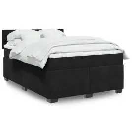 vidaxl-lozko-kontynentalne-z-materacem-czarne-160x200-cm-aksamit