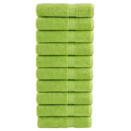 vidaxl-reczniki-premium-solund-10-szt-zielone-70x140-cm-600-g-cm