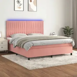 vidaxl-lozko-kontynentalne-z-materacem-i-led-rozowy-aksamit-180x200cm