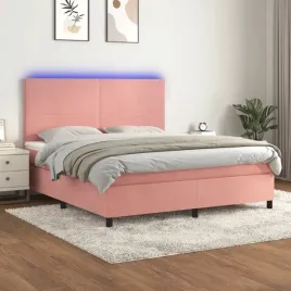 vidaxl-lozko-kontynentalne-z-materacem-i-led-rozowy-aksamit-180x200cm