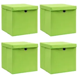 vidaxl-pudelka-z-pokrywami-4-szt-zielone-32x32x32-cm-tkanina