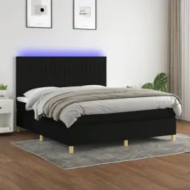 vidaxl-lozko-kontynentalne-z-materacem-czarne-160x200-cm-tkanina