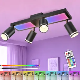 lampa-sufitowa-led-4-sciemnialne-reflektory-z-pilotem-rgb-30-w-3600-lm