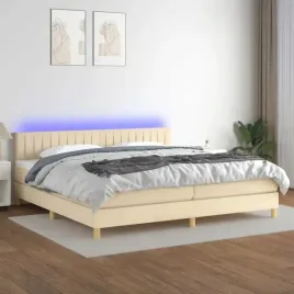 vidaxl-lozko-kontynentalne-z-materacem-kremowe-200x200-cm-tkanina