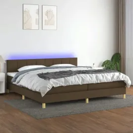 vidaxl-lozko-kontynentalne-z-materacem-brazowe-200x200-cm-tkanina