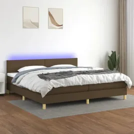 vidaxl-lozko-kontynentalne-z-materacem-brazowe-200x200-cm-tkanina