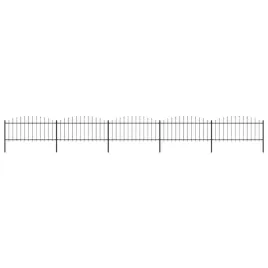 vidaxl-panele-ogrodzeniowe-z-grotami-stal-05-075-x-85-m-czarne