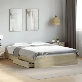 vidaxl-rama-lozka-z-szufladami-dab-sonoma-160x200-cm