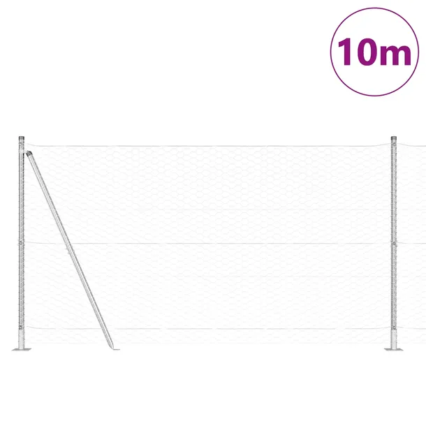 plot-heksagonalny-vidaxl-1-2x10-m-stal-ocynkowana-kolor-szary