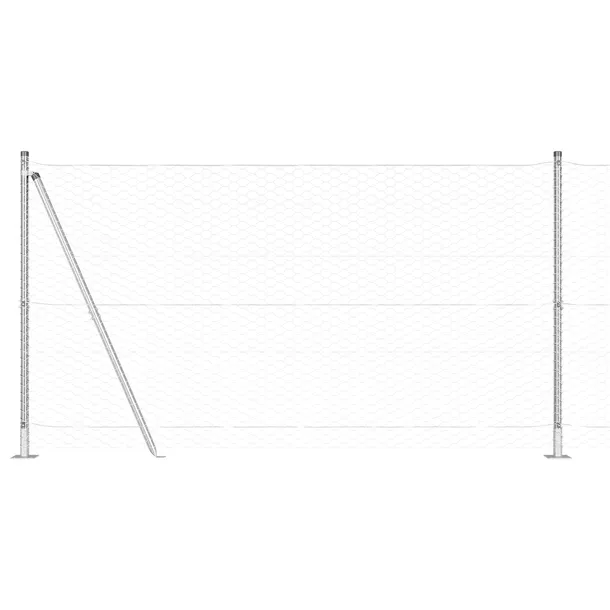 plot-heksagonalny-vidaxl-1-2x10-m-stal-ocynkowana-wysokosc-1-2-cm