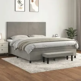 vidaxl-lozko-kontynentalne-z-materacem-jasnoszare-180x200cm-aksamit