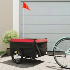 vidaxl-przyczepka-rowerowa-czarno-czerwona-45-kg-zelazo