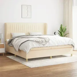 vidaxl-lozko-kontynentalne-z-materacem-kremowe-tkanina-200x200-cm