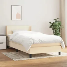 vidaxl-lozko-kontynentalne-z-materacem-kremowe-tkanina-90x200-cm
