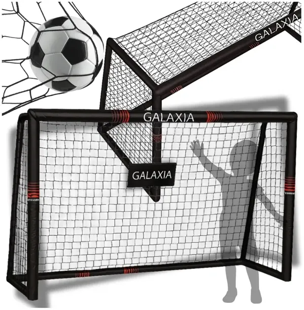 2x BRAMKA PIŁKARSKA do Piłki Nożnej 240x160 Bramki Dla Dzieci Metalowa DUŻA