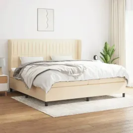 vidaxl-lozko-kontynentalne-z-materacem-kremowe-tkanina-200x200-cm