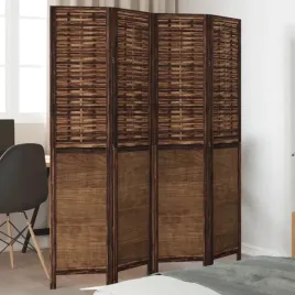 vidaxl-parawan-pokojowy-4-panelowy-ciemny-braz-lite-drewno-paulowni