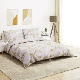vidaxl-zestaw-poscieli-bialo-brazowy-200x220-cm-bawelna