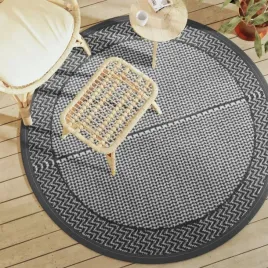 vidaxl-dywan-na-zewnatrz-arakil-szary-o160-cm-pp