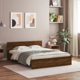 vidaxl-rama-lozka-z-wezglowiem-brazowy-dab-150x200-cm