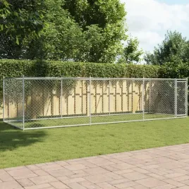 vidaxl-klatka-dla-psa-z-drzwiami-szara-6x2x15-m-stal