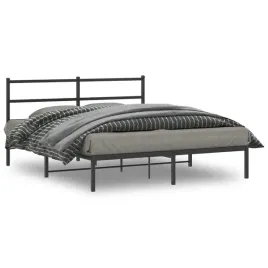 vidaxl-metalowa-rama-lozka-z-wezglowiem-czarna-160x200-cm