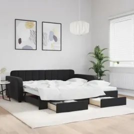vidaxl-sofa-rozsuwana-z-szufladami-czarna-100x200-cm-aksamit