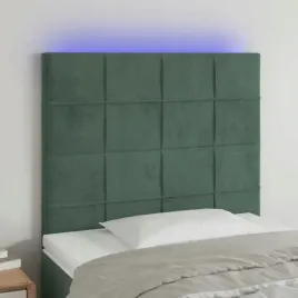 vidaxl-zaglowek-do-lozka-z-led-ciemnozielony-90x5x118-128cm-aksamit