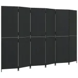 vidaxl-parawan-6-panelowy-czarny-polirattan-stan-nowy