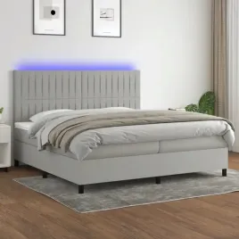 vidaxl-lozko-kontynentalne-z-materacem-jasnoszare-200x200cm-tkanina