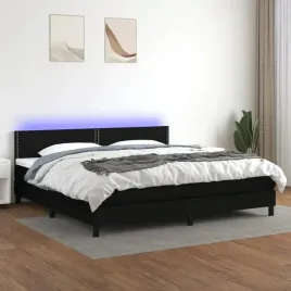 vidaxl-lozko-kontynentalne-z-materacem-czarne-200-x-200-cm-tkanina