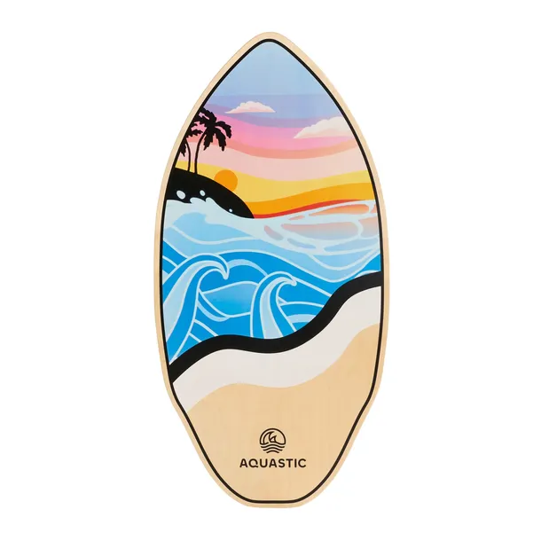 Deska skimboardowa dziecięca AQUASTIC Lagune 34" kolorowy 88 cm