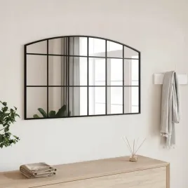 vidaxl-lustro-scienne-czarne-100x60-cm-zakonczone-lukiem-zelazo