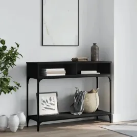 vidaxl-stolik-konsolowy-czarny-100x305x75-cm