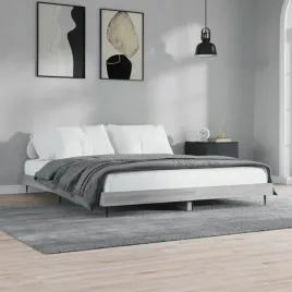 vidaxl-rama-lozka-bez-materaca-szary-sonoma-160x200cm-drewno-klejone