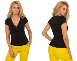koszulka-damska-t-shirt-basic-bawelniana-z-kopertowym-dekoltem