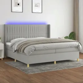 vidaxl-lozko-kontynentalne-z-materacem-jasnoszare-200x200cm-tkanina