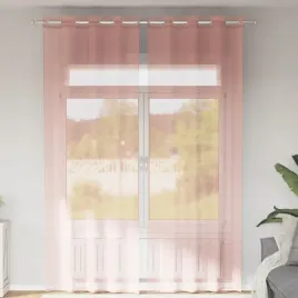 vidaxl-zaslony-woalowe-z-przelotkami-2-szt-rozowe-140x300-cm