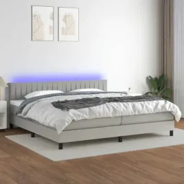 vidaxl-lozko-kontynentalne-z-materacem-jasnoszare-200x200cm-tkanina