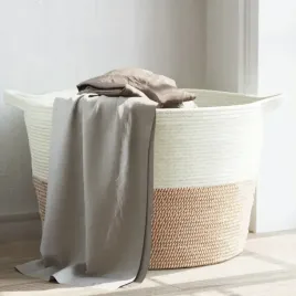 vidaxl-kosz-na-pranie-brazowo-bialy-o60x36-cm-bawelna