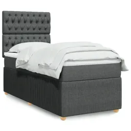 vidaxl-lozko-kontynentalne-z-materacem-ciemnoszara-tkanina-90x200-cm