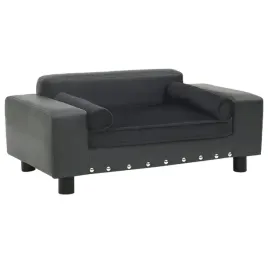 vidaxl-sofa-dla-psa-ciemnoszara-81x43x31-cm-plusz-i-sztuczna-skora