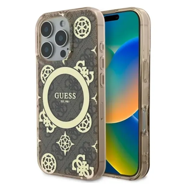 etui-guess-do-iphone-16-pro-brazowy-magsafe-stan-nowy