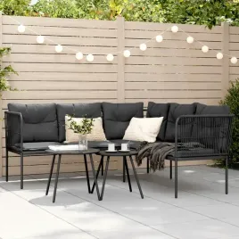 vidaxl-narozna-sofa-ogrodowa-z-poduszkami-czarna-stal-i-textilene