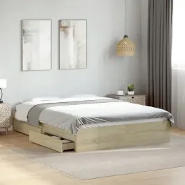 vidaxl-rama-lozka-z-szufladami-dab-sonoma-140x190-cm