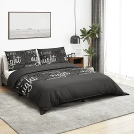 vidaxl-zestaw-poscieli-czarny-155x220-cm-bawelna
