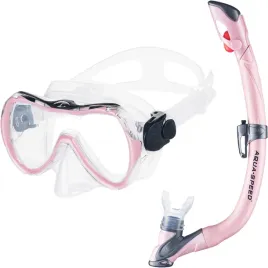 zestaw-do-nurkowania-maska-enzo-fajka-evo-aqua-speed-rozowa