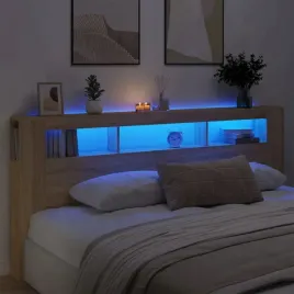 vidaxl-wezglowie-lozka-z-led-dab-sonoma-220x185x1035-cm