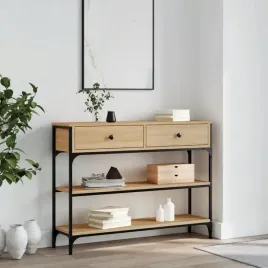 vidaxl-stolik-konsolowy-dab-sonoma-100x25x75-cm