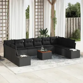 vidaxl-zestaw-sofy-ogrodowej-z-poduszkami-11-elementow-czarny-poli-rattan-a